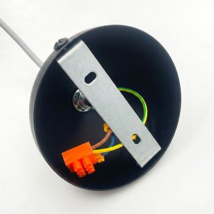 Suspension sur câble DESTELLO 1xE27/15W/230V, Ø 33 cm, noire