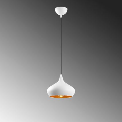 Suspension sur câble DODO 1xE27/40W/230V blanche