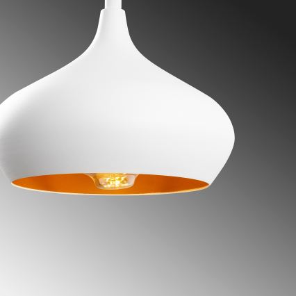 Suspension sur câble DODO 1xE27/40W/230V blanche