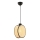 Suspension sur câble DRUM 1x E27/60W/230V beige/noir