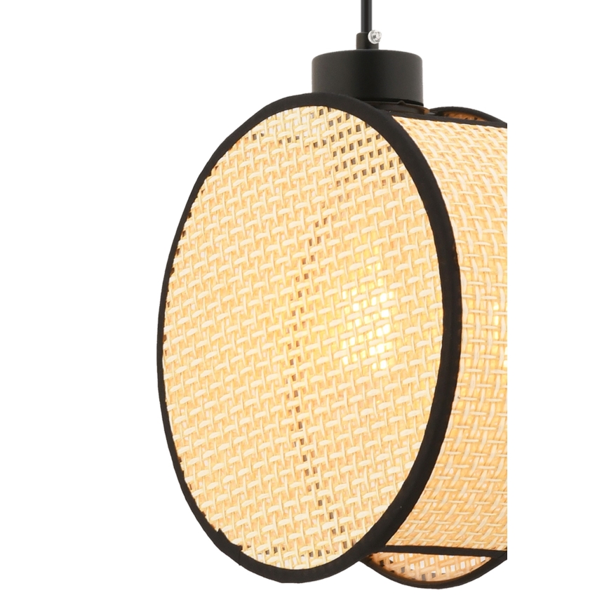 Suspension sur câble DRUM 1x E27/60W/230V beige/noir