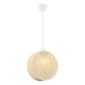 Suspension sur câble DRUM 1xE27/60W/230V crème