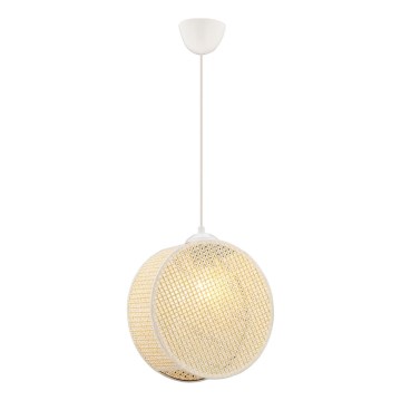 Suspension sur câble DRUM 1xE27/60W/230V crème