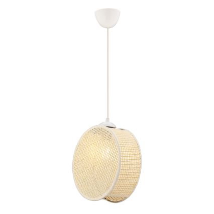 Suspension sur câble DRUM 1xE27/60W/230V crème
