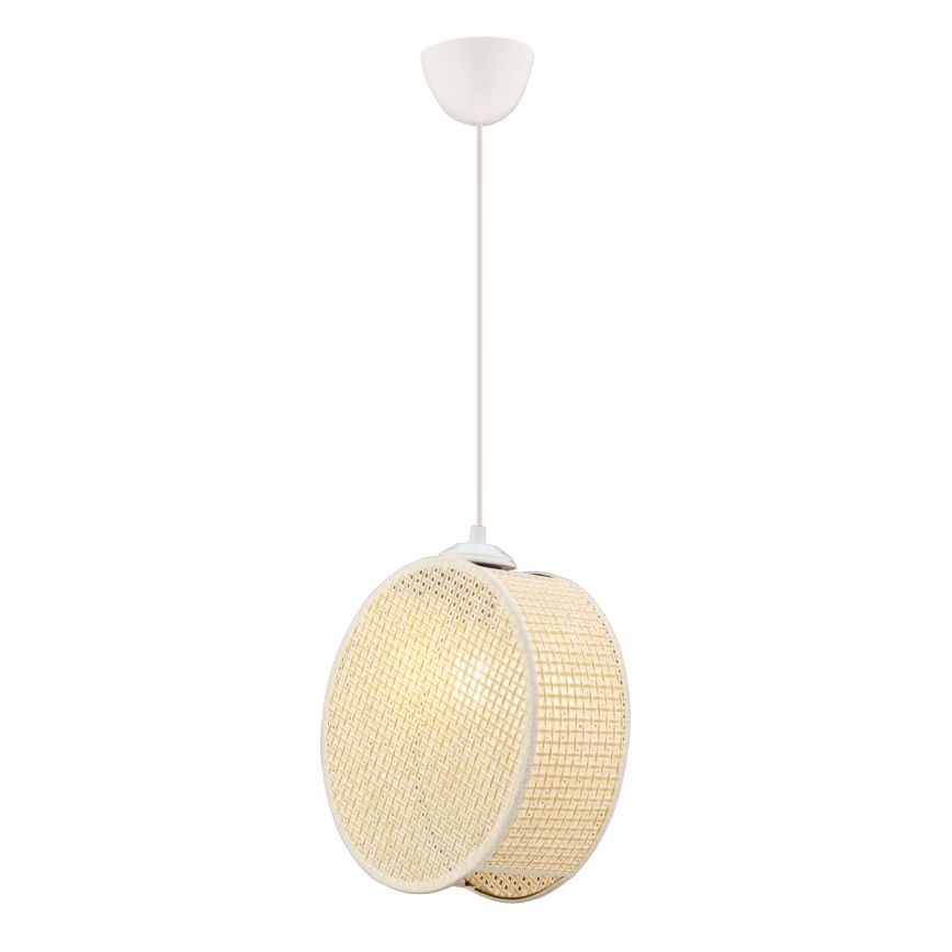 Suspension sur câble DRUM 1xE27/60W/230V crème