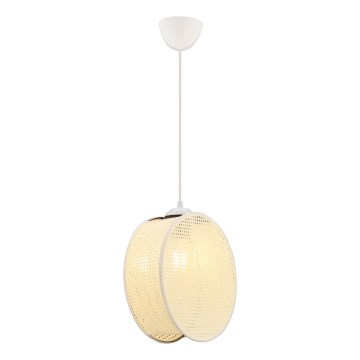 Suspension sur câble DRUM 1xE27/60W/230V crème