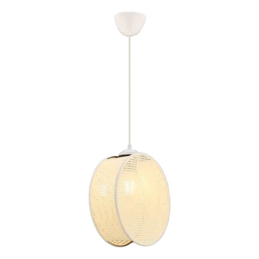 Suspension sur câble DRUM 1xE27/60W/230V crème