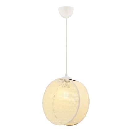 Suspension sur câble DRUM 1xE27/60W/230V crème
