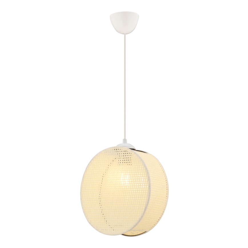 Suspension sur câble DRUM 1xE27/60W/230V crème