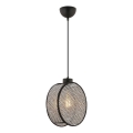 Suspension sur câble DRUM 1xE27/60W/230V gris/noir