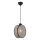 Suspension sur câble DRUM 1xE27/60W/230V gris/noir
