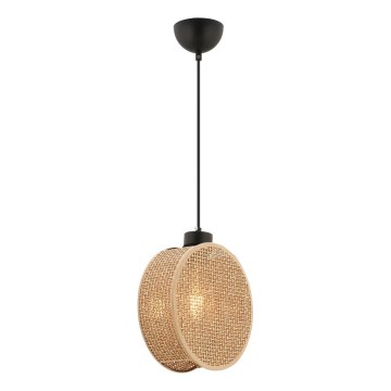Suspension sur câble DRUM 1xE27/60W/230V marron