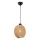 Suspension sur câble DRUM 1xE27/60W/230V marron