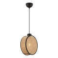 Suspension sur câble DRUM 1xE27/60W/230V marron/noir
