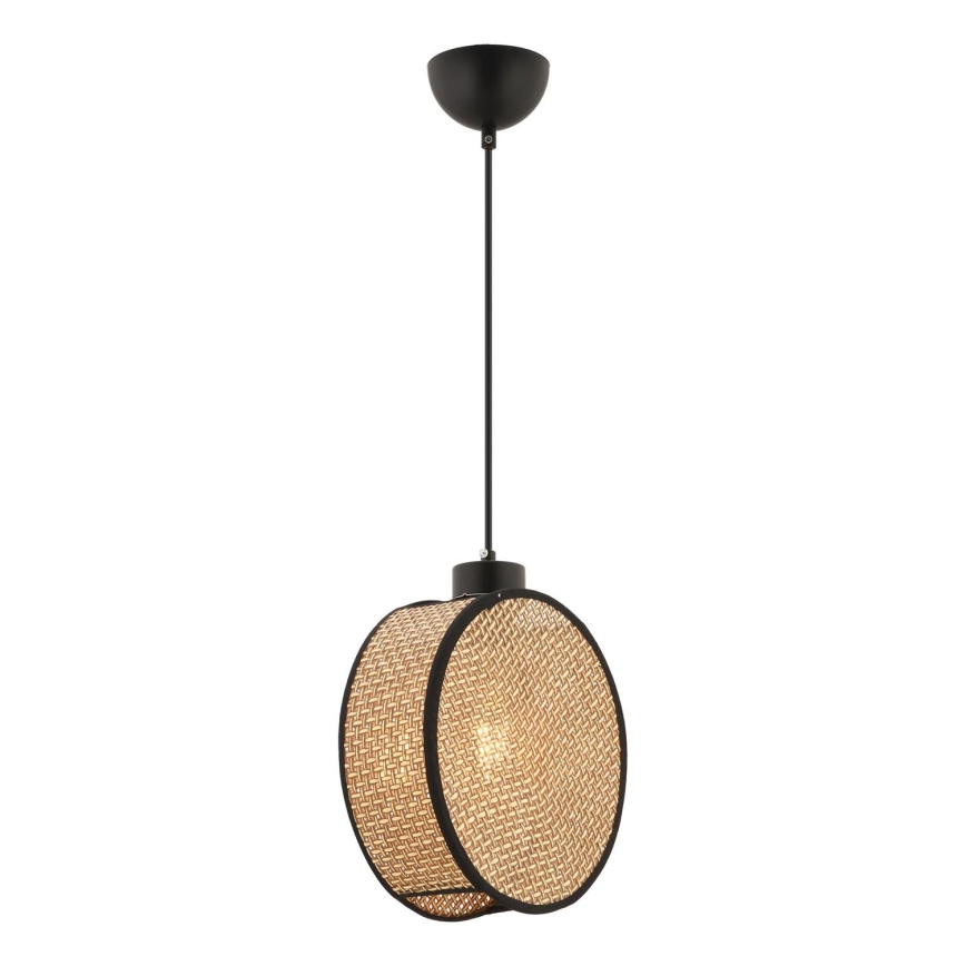 Suspension sur câble DRUM 1xE27/60W/230V marron/noir