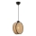 Suspension sur câble DRUM 1xE27/60W/230V marron/noir