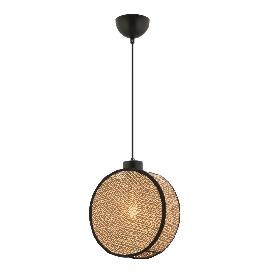 Suspension sur câble DRUM 1xE27/60W/230V marron/noir