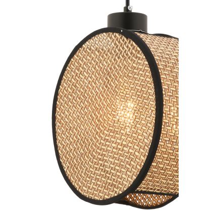 Suspension sur câble DRUM 1xE27/60W/230V marron/noir