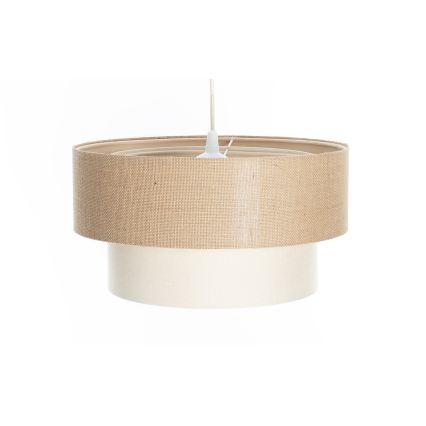 Suspension sur câble DUO 1xE27/60W/230V Ø 40 cm beige/crème