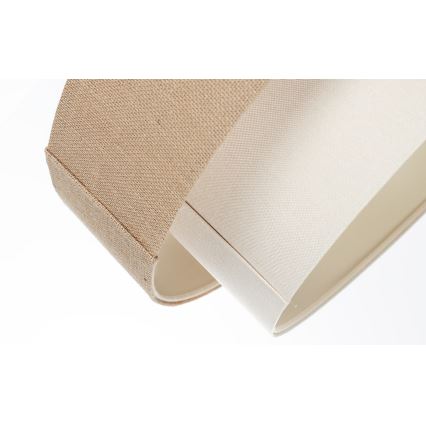 Suspension sur câble DUO 1xE27/60W/230V Ø 50 cm beige/crème