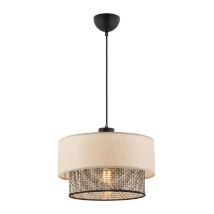 Suspension sur câble ECHO 1xE27/60W/230V beige/gris