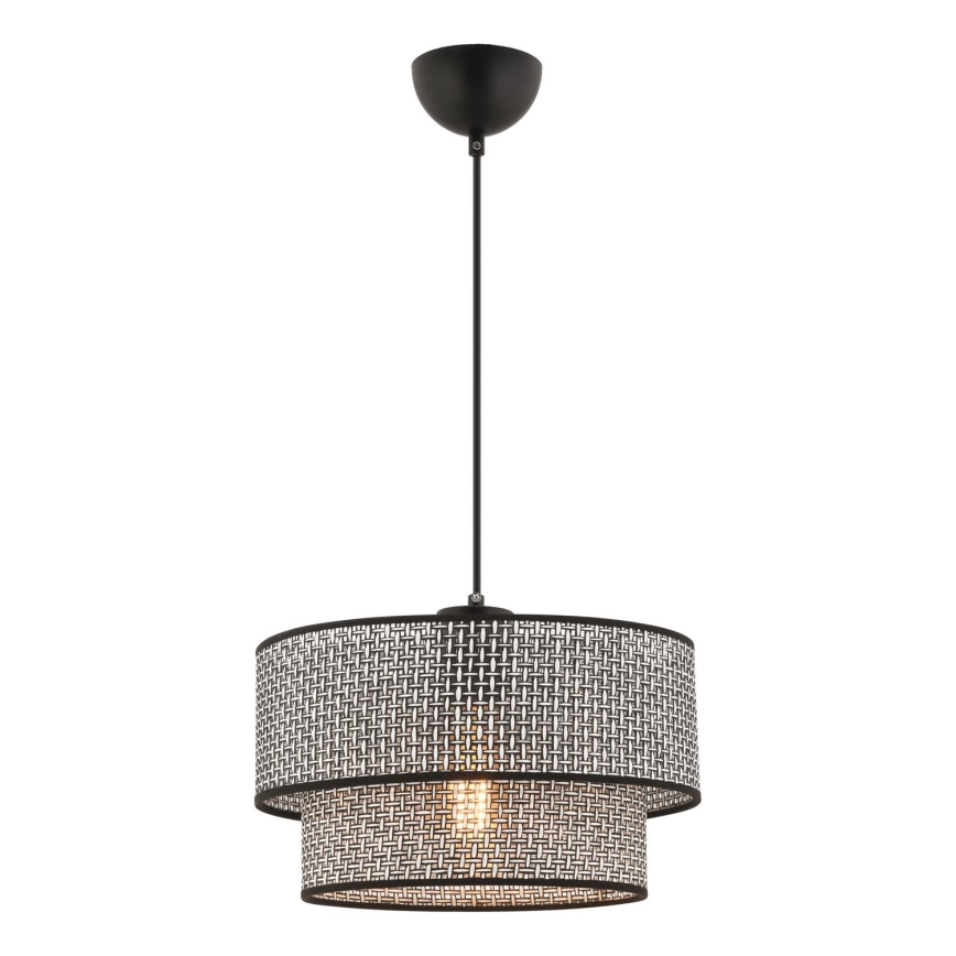 Suspension sur câble ECHO 1xE27/60W/230V gris/noir