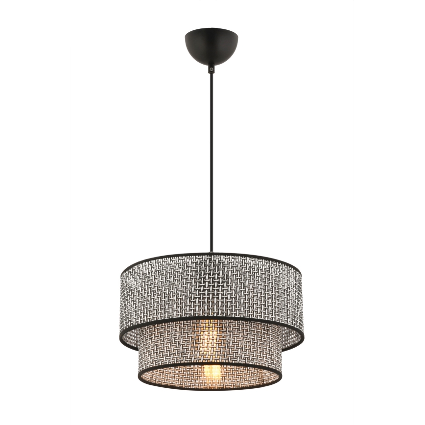 Suspension sur câble ECHO 1xE27/60W/230V gris/noir