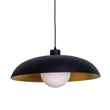 Suspension sur câble ECLIPSE 1xE27/15W/230V noir/doré
