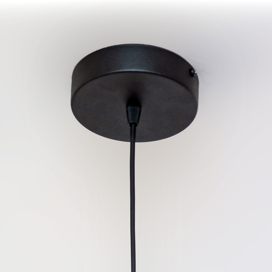 Suspension sur câble ECLIPSE 1xE27/15W/230V noir/doré