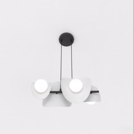 Suspension sur câble ELEMENTI 4xG9/8W/230V grise