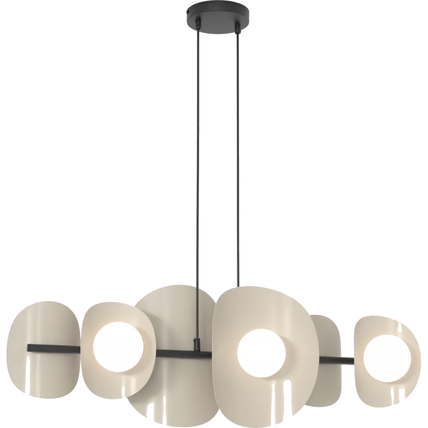 Suspension sur câble ELEMENTI 6xG9/8W/230V beige