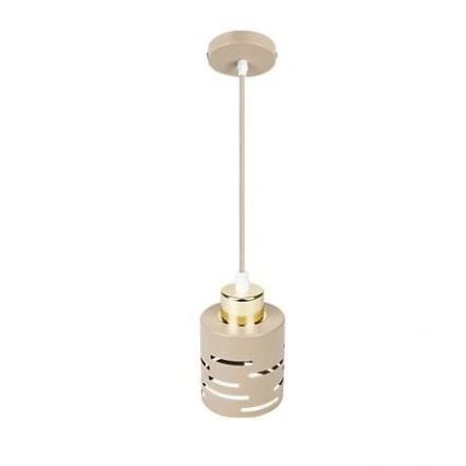 Suspension sur câble ELEN 1xE27/35W/230V beige/doré
