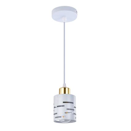 Suspension sur câble ELEN 1xE27/35W/230V blanc/doré