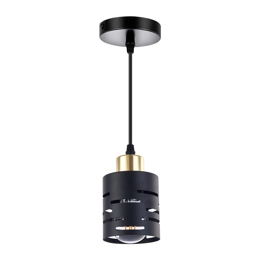 Suspension sur câble ELEN 1xE27/35W/230V noir/doré