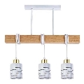 Suspension sur câble ELEN 3x E27/35W/230V blanc/doré/marron