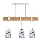 Suspension sur câble ELEN 3x E27/35W/230V blanc/doré/marron