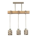 Suspension sur câble ELEN 3xE27/35W/230V beige/doré/marron