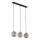 Suspension sur câble ELENA 3xG9/6W/230V noir/gris fumé