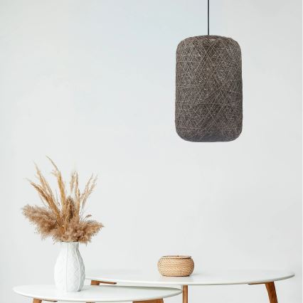 Suspension sur câble ELLEN 1x E27/20 W/230 V, Ø 30 cm, anthracite