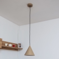 Suspension sur câble ETNA, 1x E27, 15 W, 230 V, Ø 18,5 cm, beige