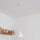 Suspension sur câble ETNA 1xE27/15W/230V diam. 18,5 cm blanche