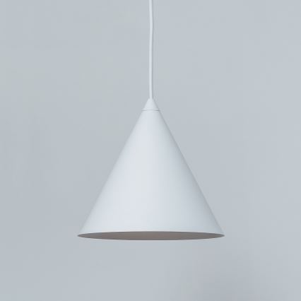 Suspension sur câble ETNA 1xE27/15W/230V diam. 18,5 cm blanche
