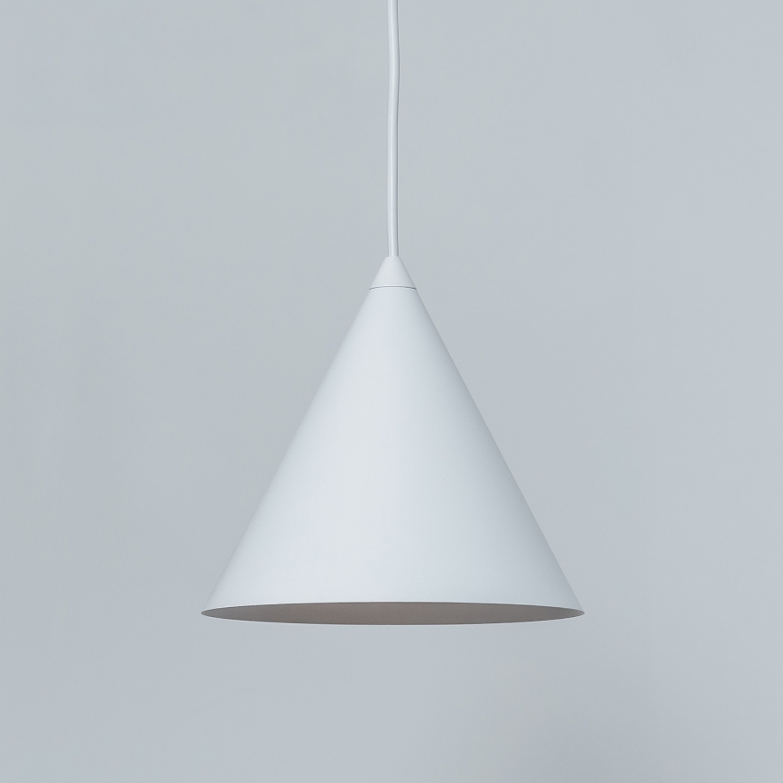 Suspension sur câble ETNA 1xE27/15W/230V diam. 18,5 cm blanche