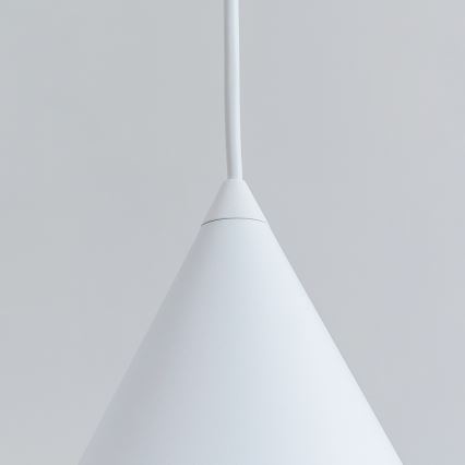 Suspension sur câble ETNA 1xE27/15W/230V diam. 18,5 cm blanche