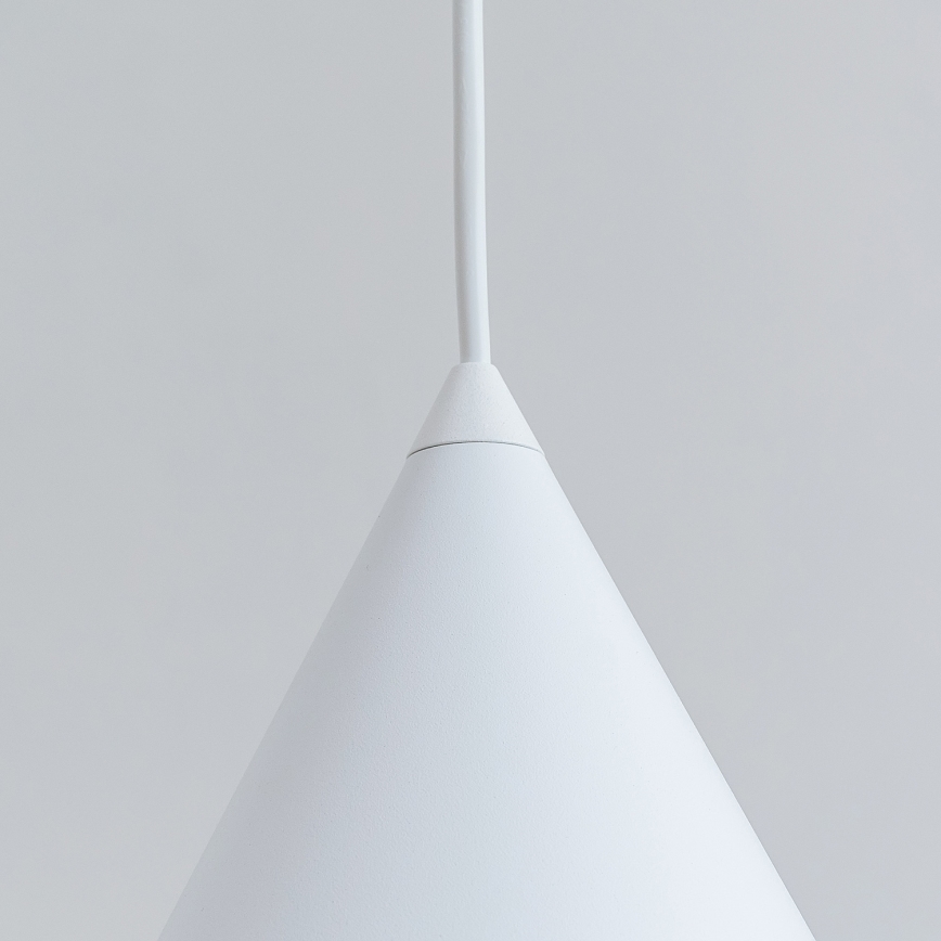 Suspension sur câble ETNA 1xE27/15W/230V diam. 18,5 cm blanche