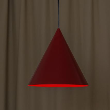 Suspension sur câble ETNA 1xE27/15W/230V, diam. 25 cm, rouge