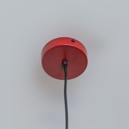 Suspension sur câble ETNA 1xE27/15W/230V, diam. 25 cm, rouge