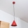 Suspension sur câble ETNA 1xE27/15W/230V Ø 18,5 cm rouge