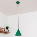 Suspension sur câble ETNA 1xE27/15W/230V Ø 18,5 cm, vert