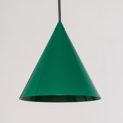 Suspension sur câble ETNA 1xE27/15W/230V Ø 18,5 cm, vert
